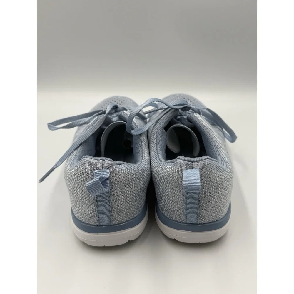 Melanie Knit Sneakers Womens 8.5 Blue Lightweight Lace Up Comfort‎ Walking Shoes